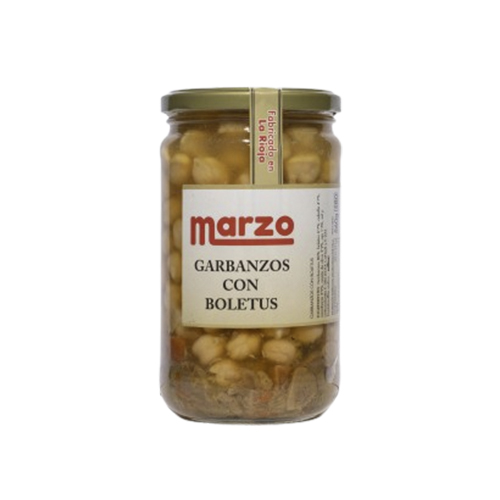 GARBANZOS CON BOLETUS MARZO