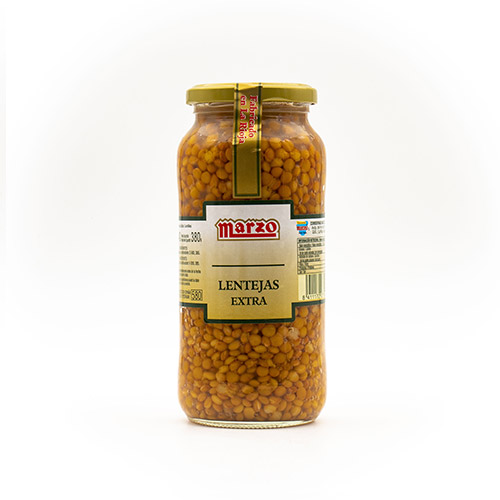 LLENTIES VIDRE 600 GRS MARZO