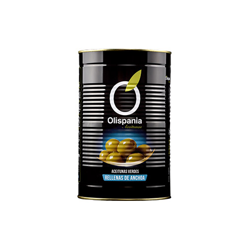 ACEITUNAS RELLENAS ANCHOA 160/180 5 KG PREMIUM OLISPANIA