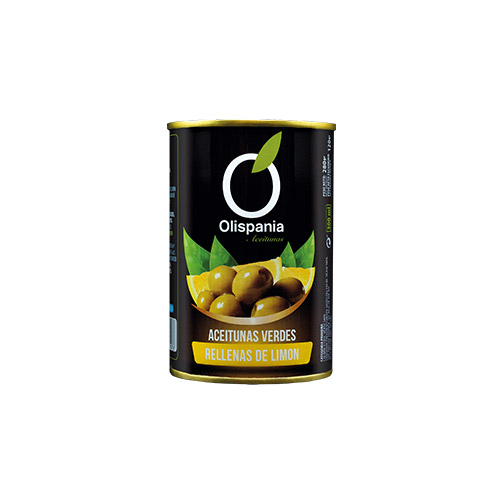 ACEITUNAS RELLENAS LIMON 200/220 OLISPANIA