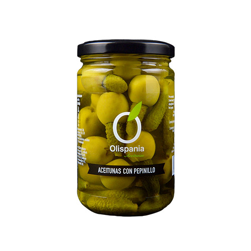 ACEITUNAS CON PEPINILLO 130 GRS OLISPANIA