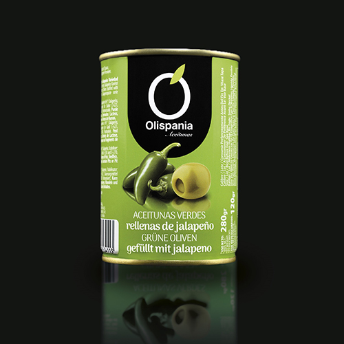 ACEITUNAS RELLENAS JALAPEÑO OLISPANIA