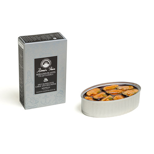 MEJILLONES CON AJO Y GUINDILLA 16-20 OL-120 R.PEÑA