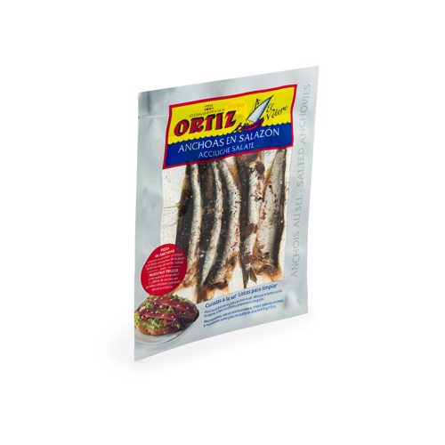 Anxoves sal cantabric bossa 80 grs Ortiz