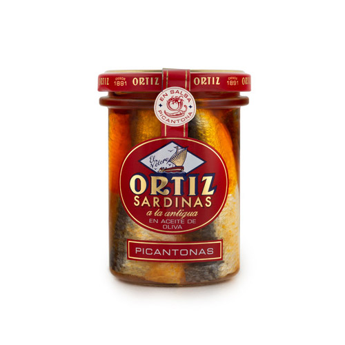 SARDINES PICANTONES VIDRE RO-210 ORTIZ