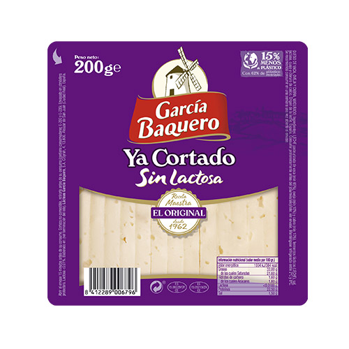 YA CORTADO SIN LACTOSA 200 GRS G.BAQUERO