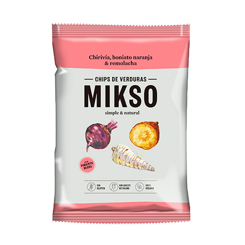 CHIPS CHIRIVIA, REMOLACHA Y BONIATO NARANJA MIKSO