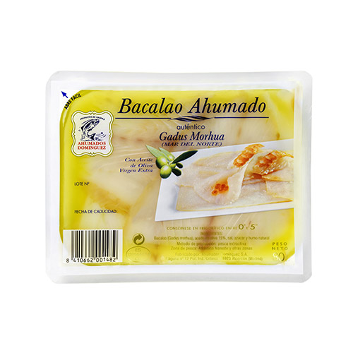 BACALAO ACEITE ARBEQUINA 80 GR DOMINGUEZ