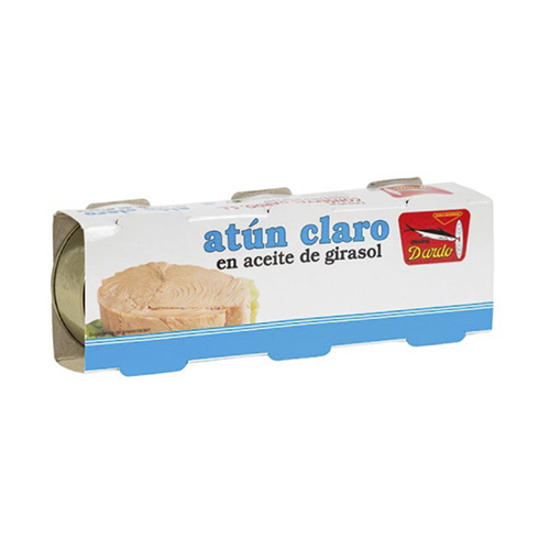 ATUN CLARO ACEITE GIRASOL RO-85 PACK-3 DARDO