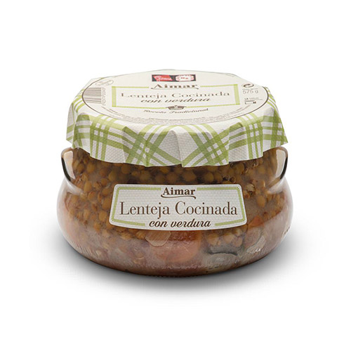 LENTEJA COCINADA CON VERDURA 600G AIMAR