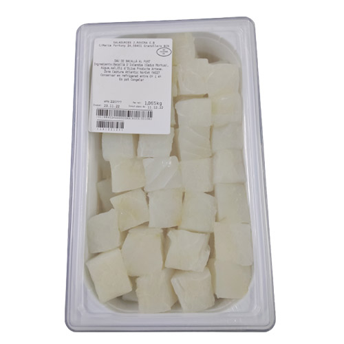 DADOS MARINADOS DE BACALAO TERRINA