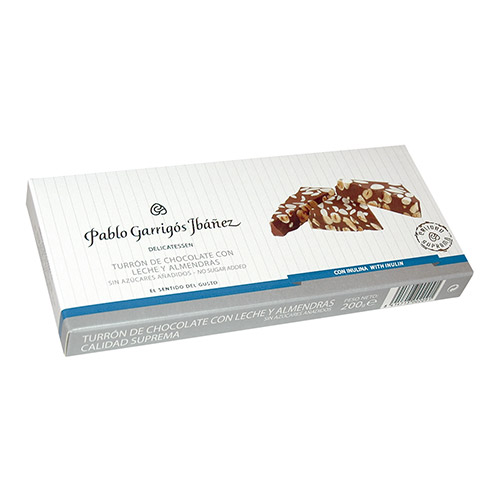 TORRO XOCOLATA AMB LLET SENSE SUCRE 200 GRS PG